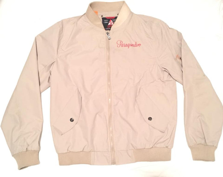 Cream Color Bomber Jacket