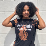 Paragondi Rockstar Distressed Bleached T-Shirt (Reflective)