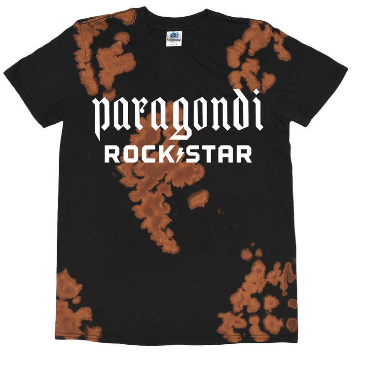 Paragondi Rockstar Distressed Bleached T-Shirt (Reflective)